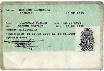 La carta d'identità del truffatore